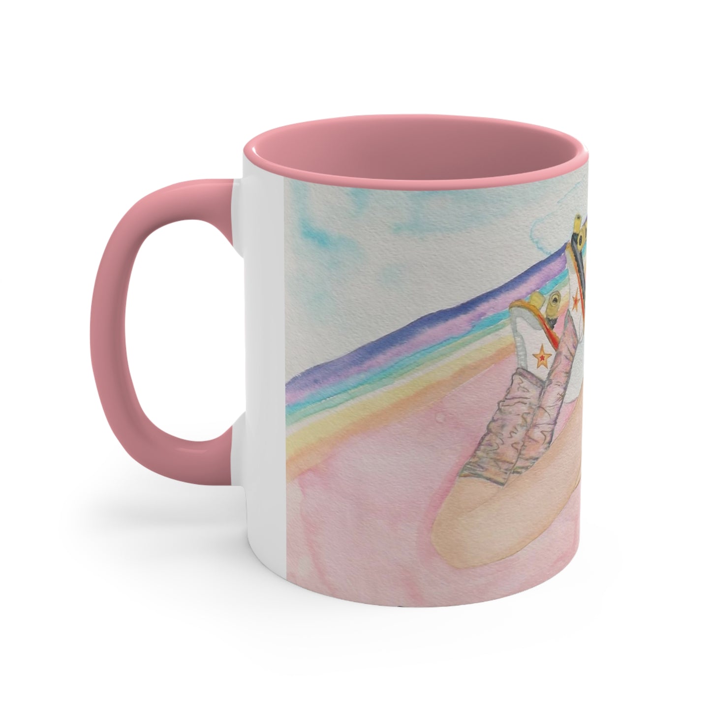 Paint The Roller Rainbow Accent Coffee Mug