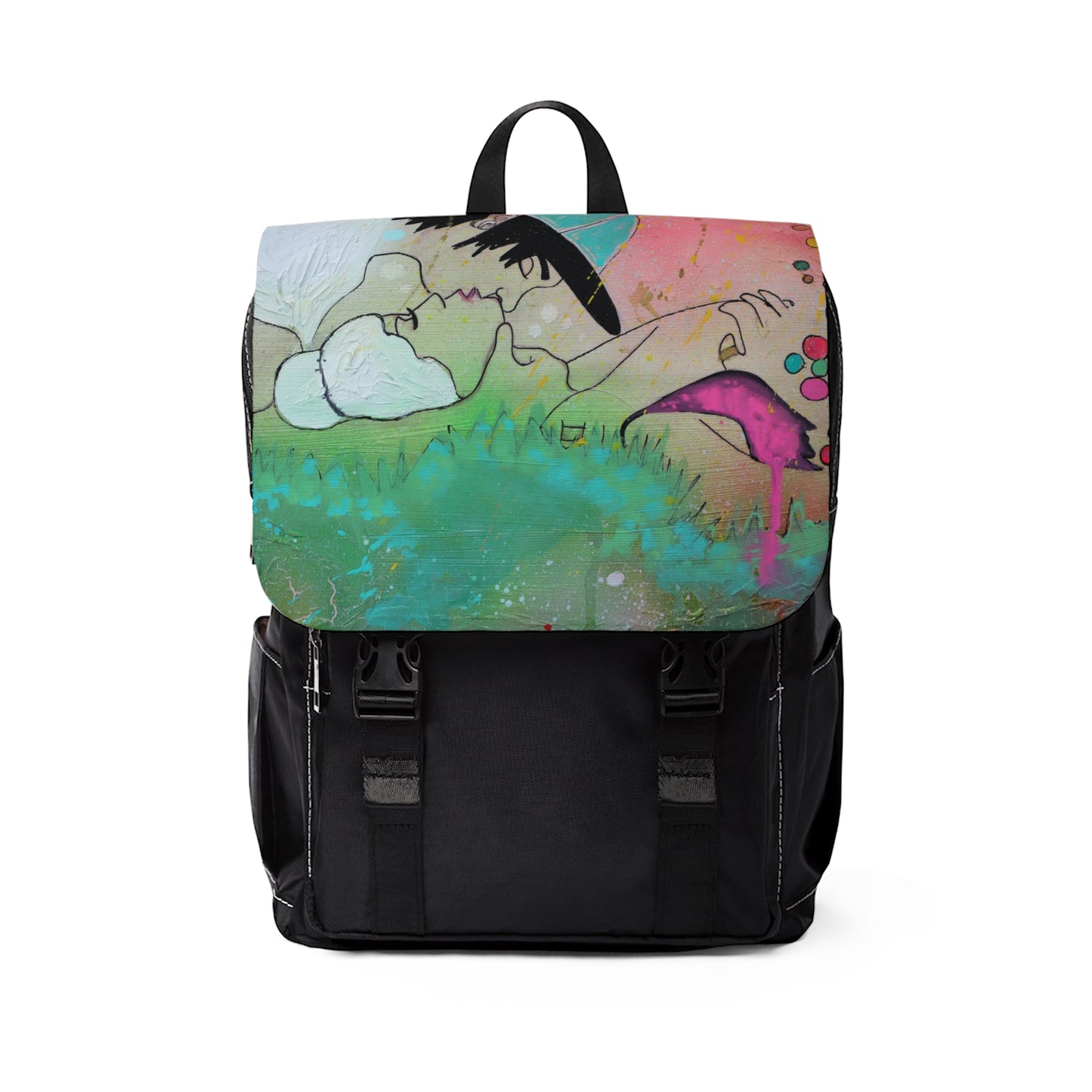 Upside Down Kisses Unisex Backpack