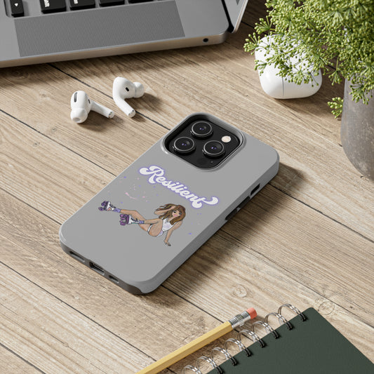 Resilient - Silvery Tough Phone Case