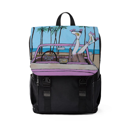 Roller Beach Babe Unisex Backpack