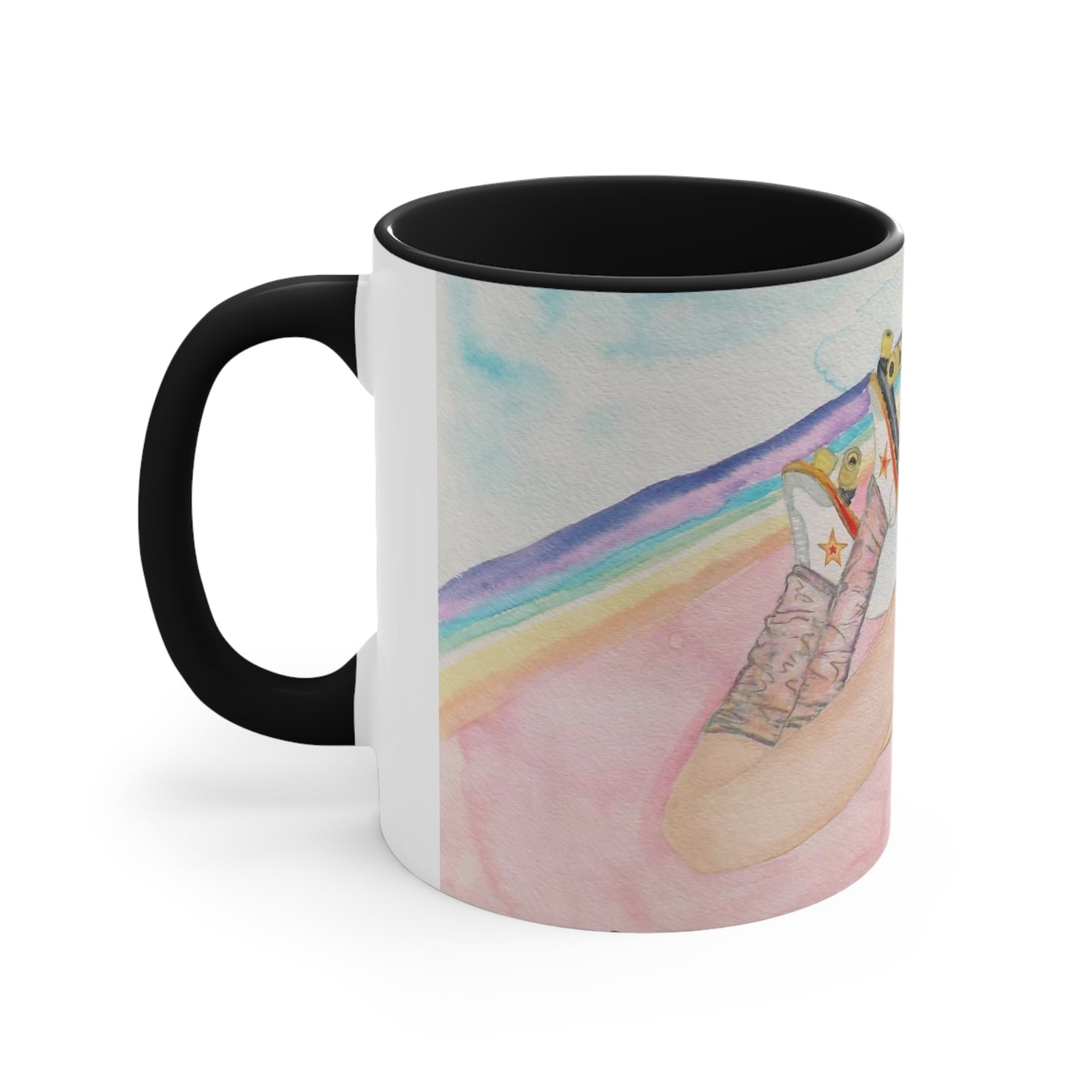 Paint The Roller Rainbow Accent Coffee Mug