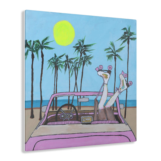 Miami Beach Babe Acrylic Print