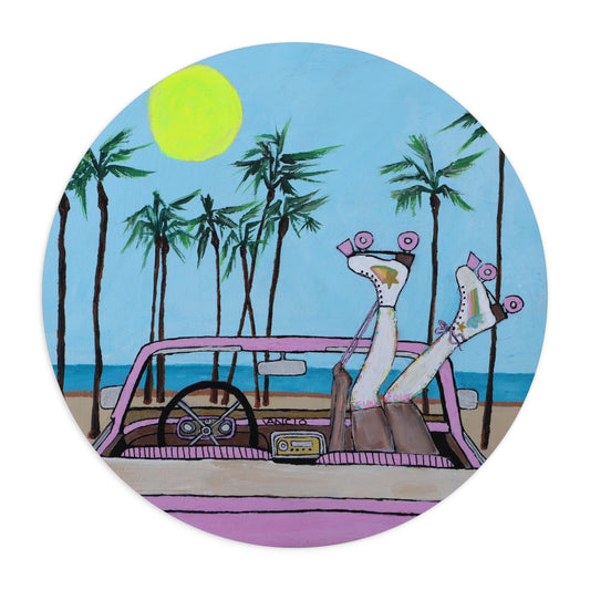 Roller Dawl Beach Babe Mouse Pad